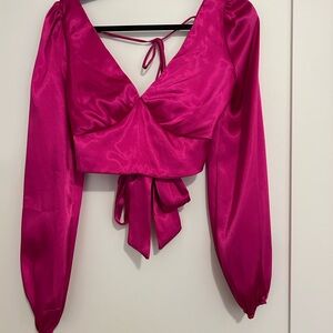 COPY - 12th Tribe Pink Crop Top